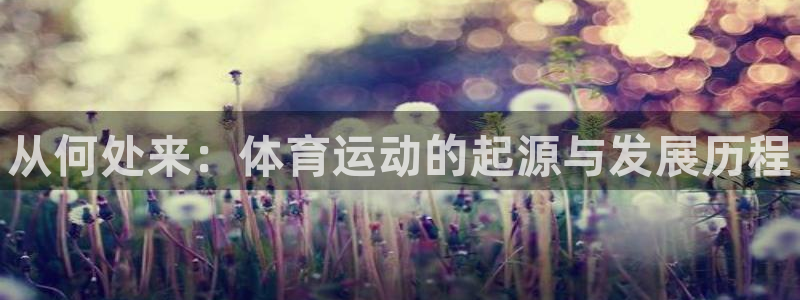 k1体育下载地址：从何处来：体育运动的起源与发展历程