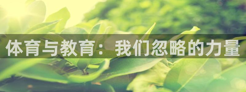 k1体育十年平台：体育与教育：我们忽略的力量