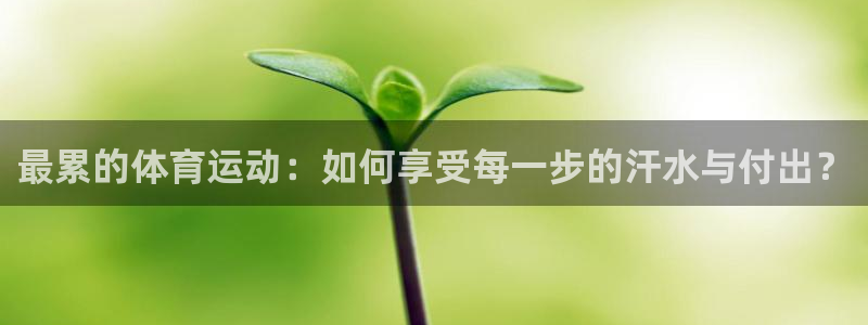 k1体育app：最累的体育运动：如何享受每一步的汗水与付出？